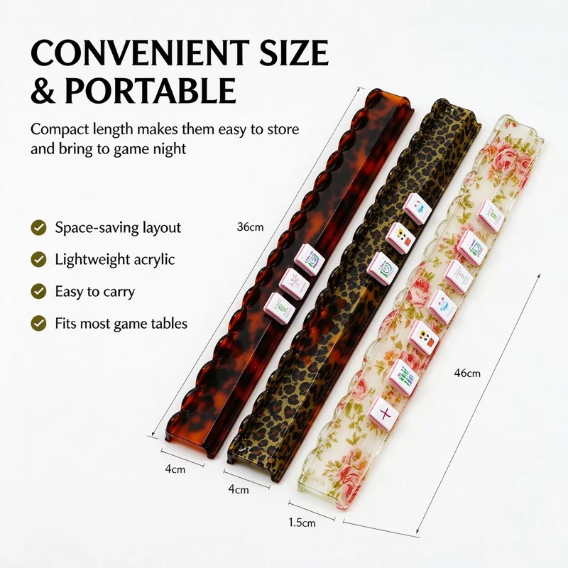 Tortoiseshell Leopard Floral Acrylic Magnetic Mahjong Racks Tortoiseshell Leopard Floral Acrylic Magnetic Mahjong Racks Tortoiseshell Leopard Floral Acrylic Magnetic Mahjong Racks Tortoiseshell Leopard Floral Acrylic Magnetic Mahjong Racks - image 5