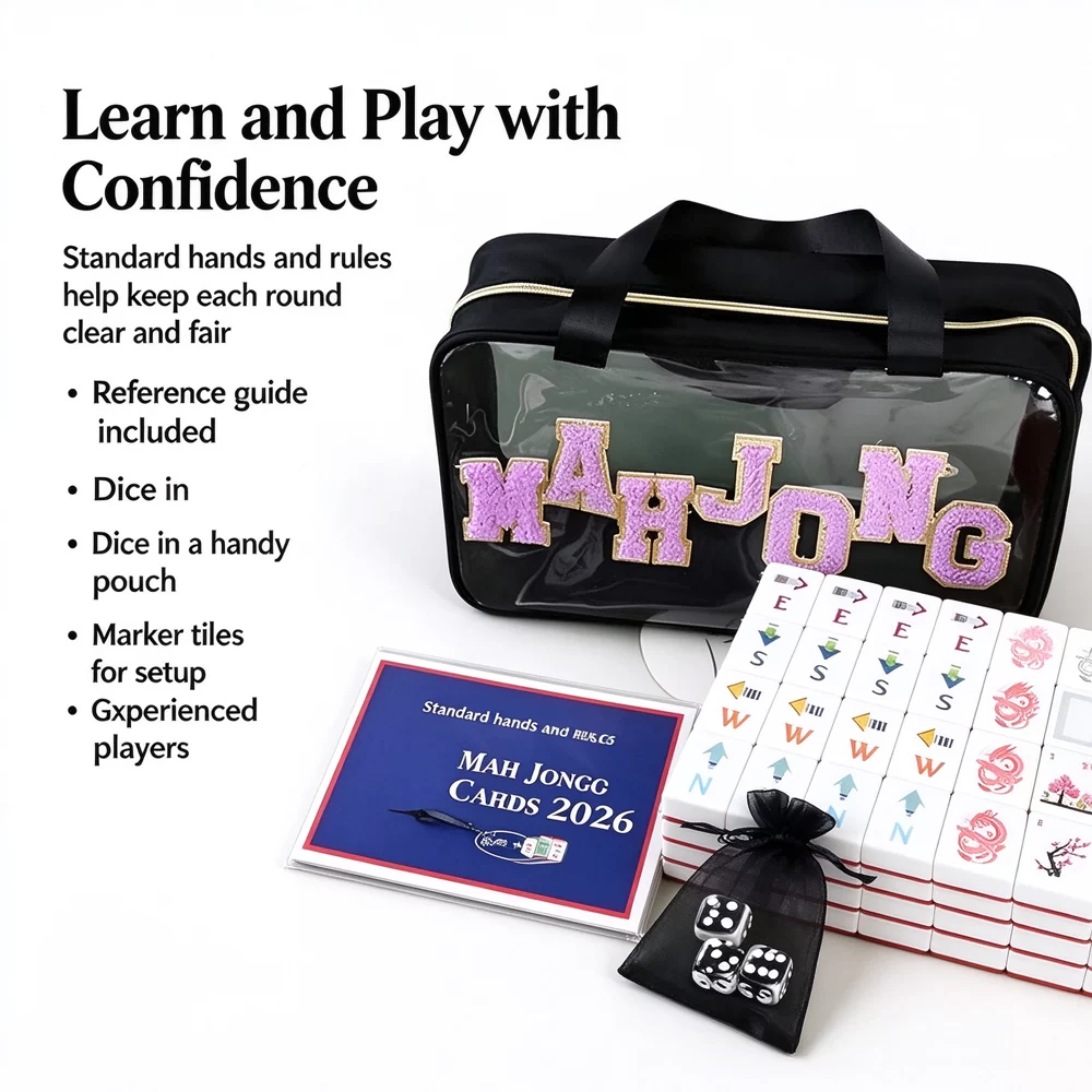 Black Clear Mahjong Set - image 4