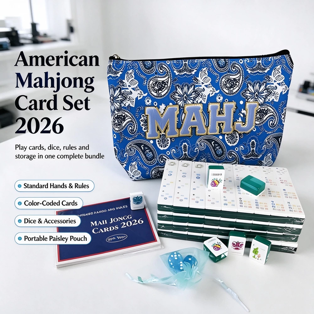 Blue Paisley American Mahjong Travel Set - image 6
