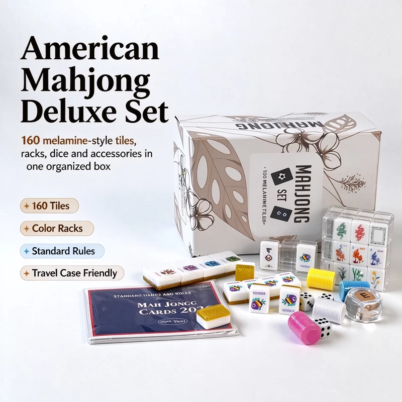 Minimal Floral Mahjong Set - image 2