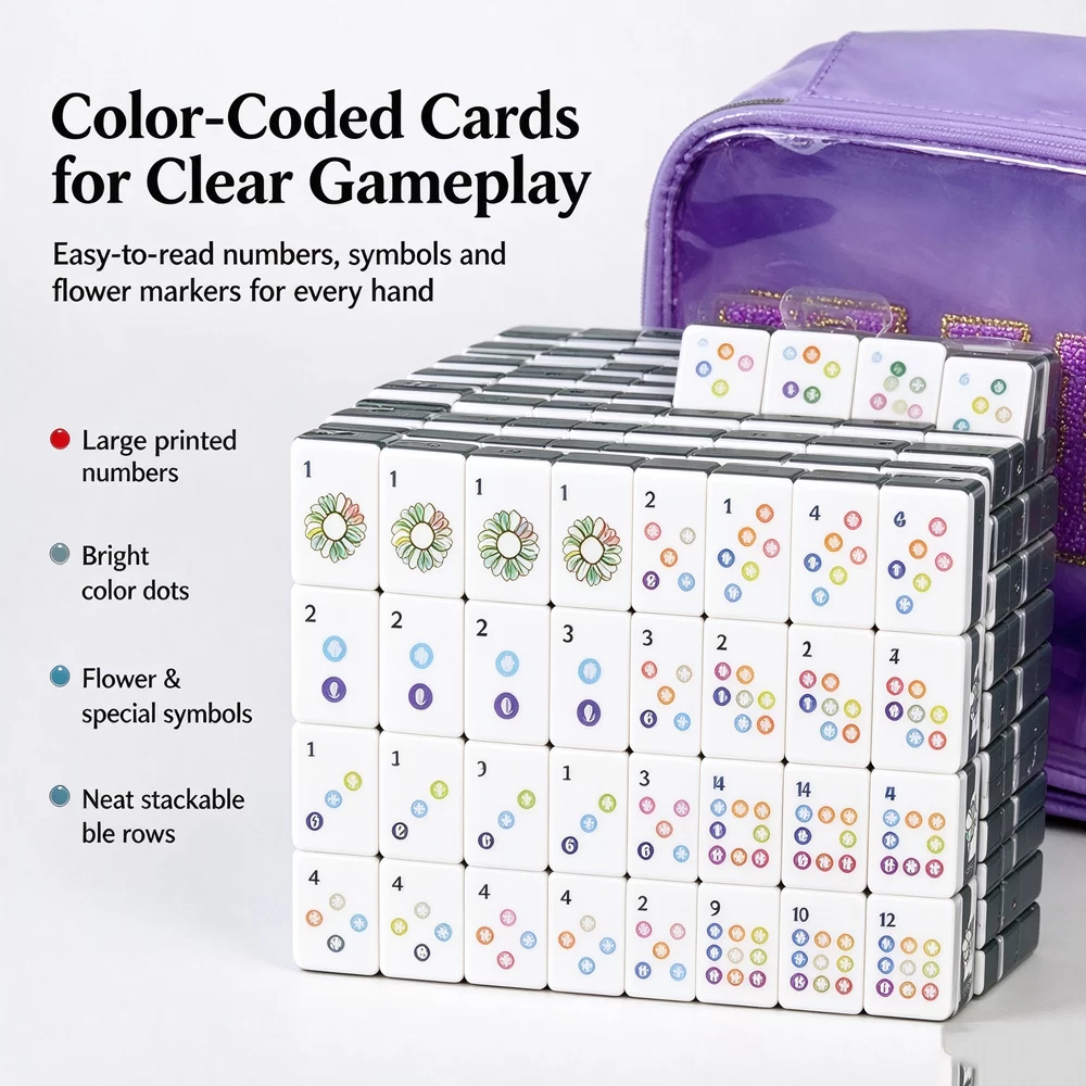 Purple Glitz Mahjong Set - image 5