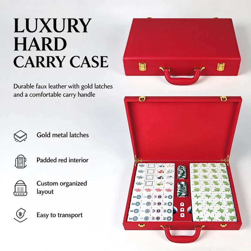 Red Charm Collection Mahjong Set - image 4