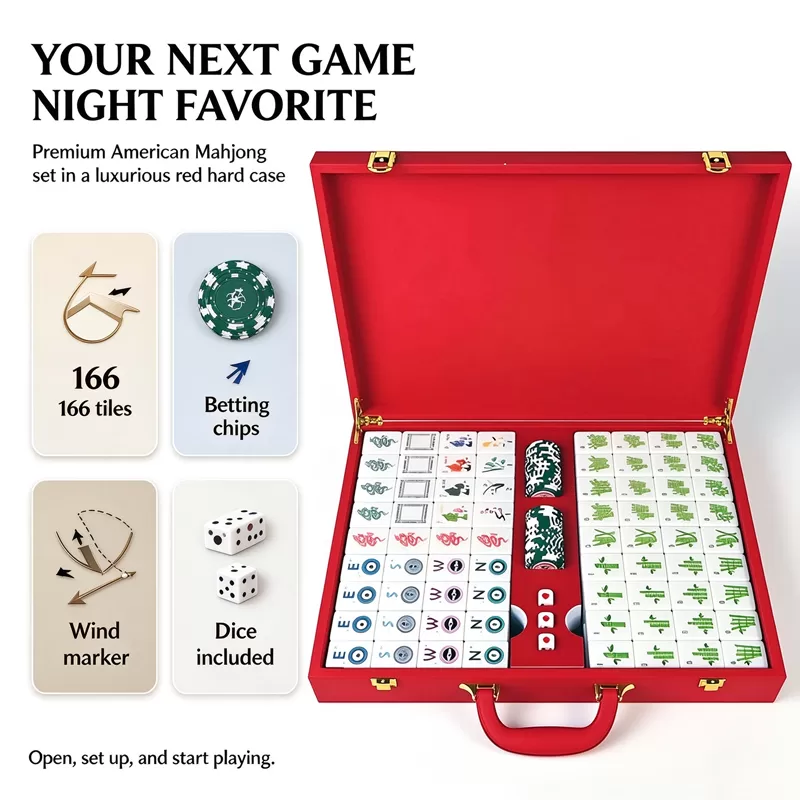 Red Charm Collection Mahjong Set - image 2