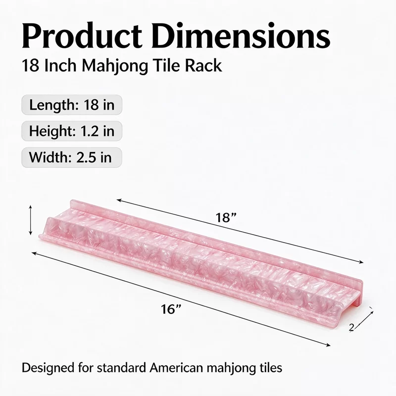 Shimmering Pearlescent Acrylic Magnetic Mahjong Racks - image 5