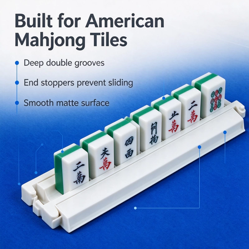 Solid Color Acrylic Mahjong Rack - image 4