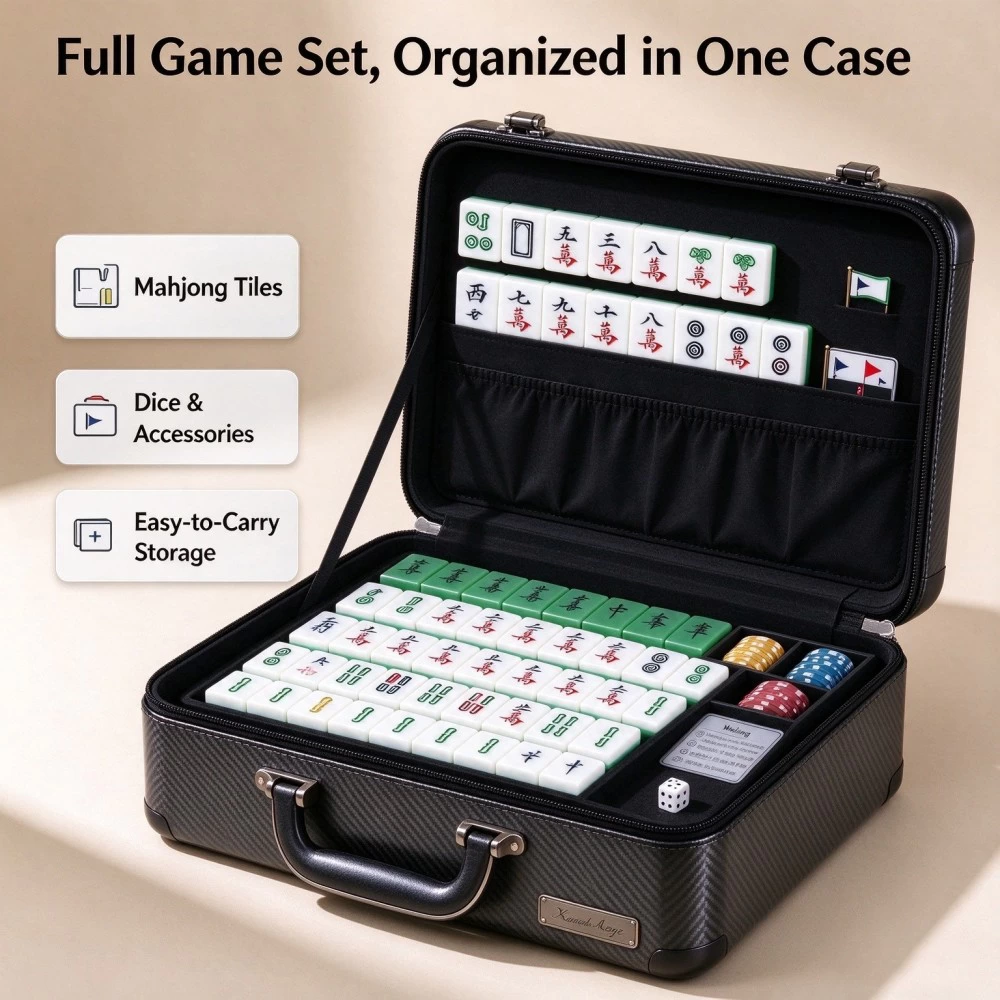 Carbon Fiber Mahjong Travel Case - image 3