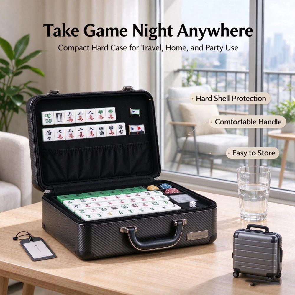 Carbon Fiber Mahjong Travel Case - image 4