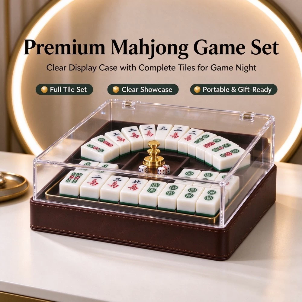Clear Acrylic Mahjong Display Box
