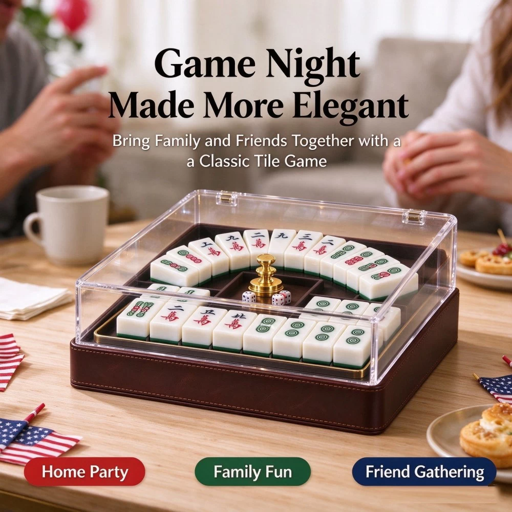 Clear Acrylic Mahjong Display Box - image 4