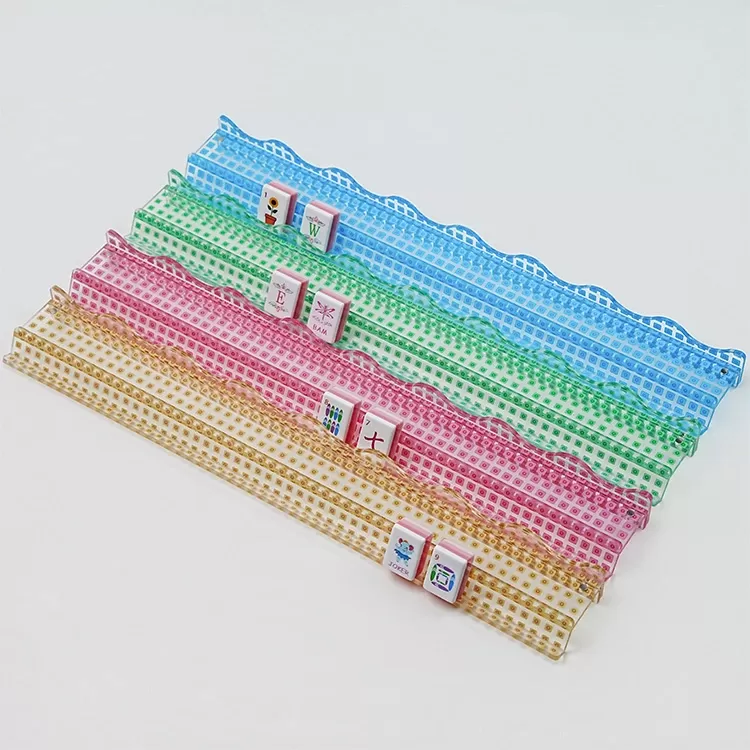 Grid Pattern Acrylic Magnetic Mahjong Racks With Wavy Edges Grid Pattern Acrylic Magnetic Mahjong Racks With Wavy Edges