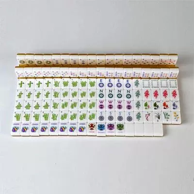 Minimal Floral Mahjong Set Minimal Floral Mahjong Set