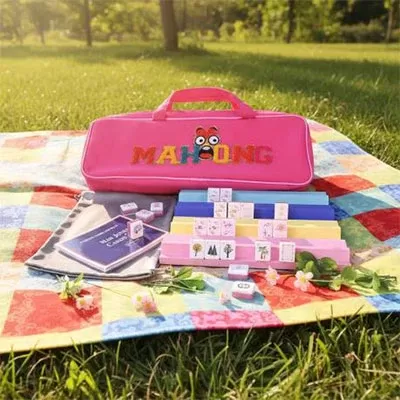Pink Cartoon Emoji Mahjong Set Pink Cartoon Emoji Mahjong Set