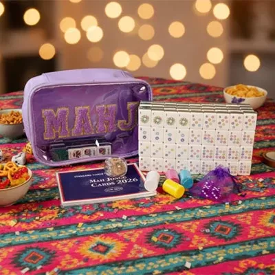 Purple Glitz Mahjong Set Purple Glitz Mahjong Set